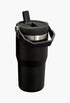 Black 2.0 - The IceFlow™ Flip Straw Tumbler | 20 OZ - GLAM MODA